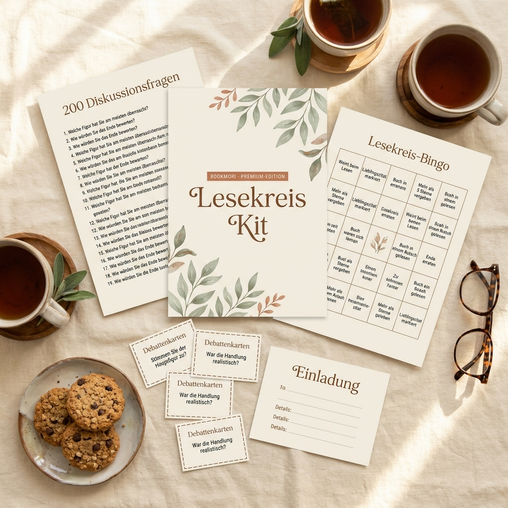Lesekreis-Kit Bookmori — 200 Fragen und Vorlagen PDF