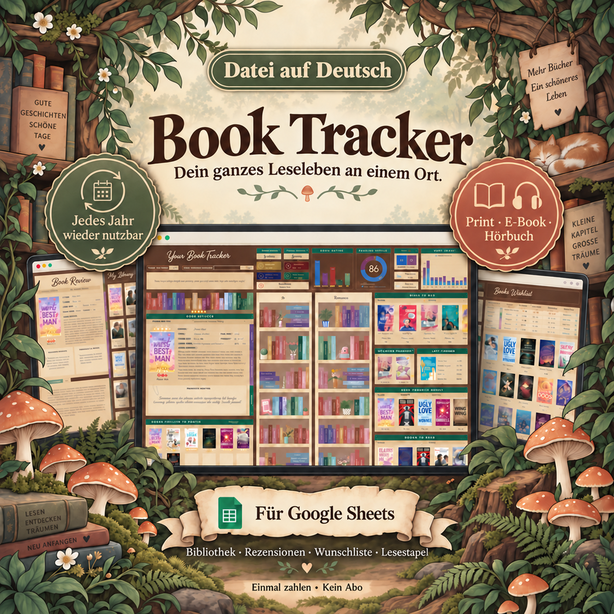 lang:de | Book Tracker für Google Sheets