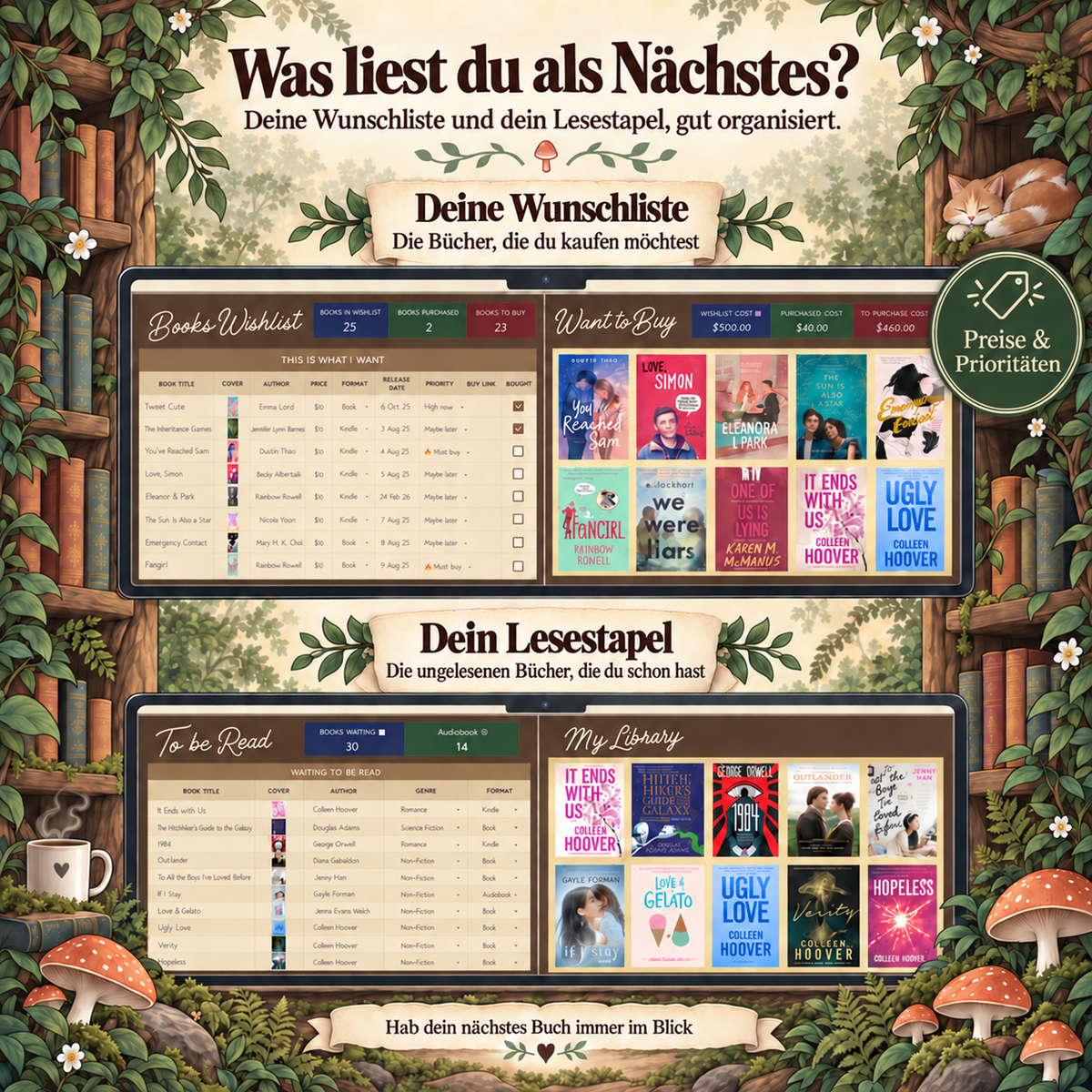 lang:de | Deine Wunschliste und dein Lesestapel