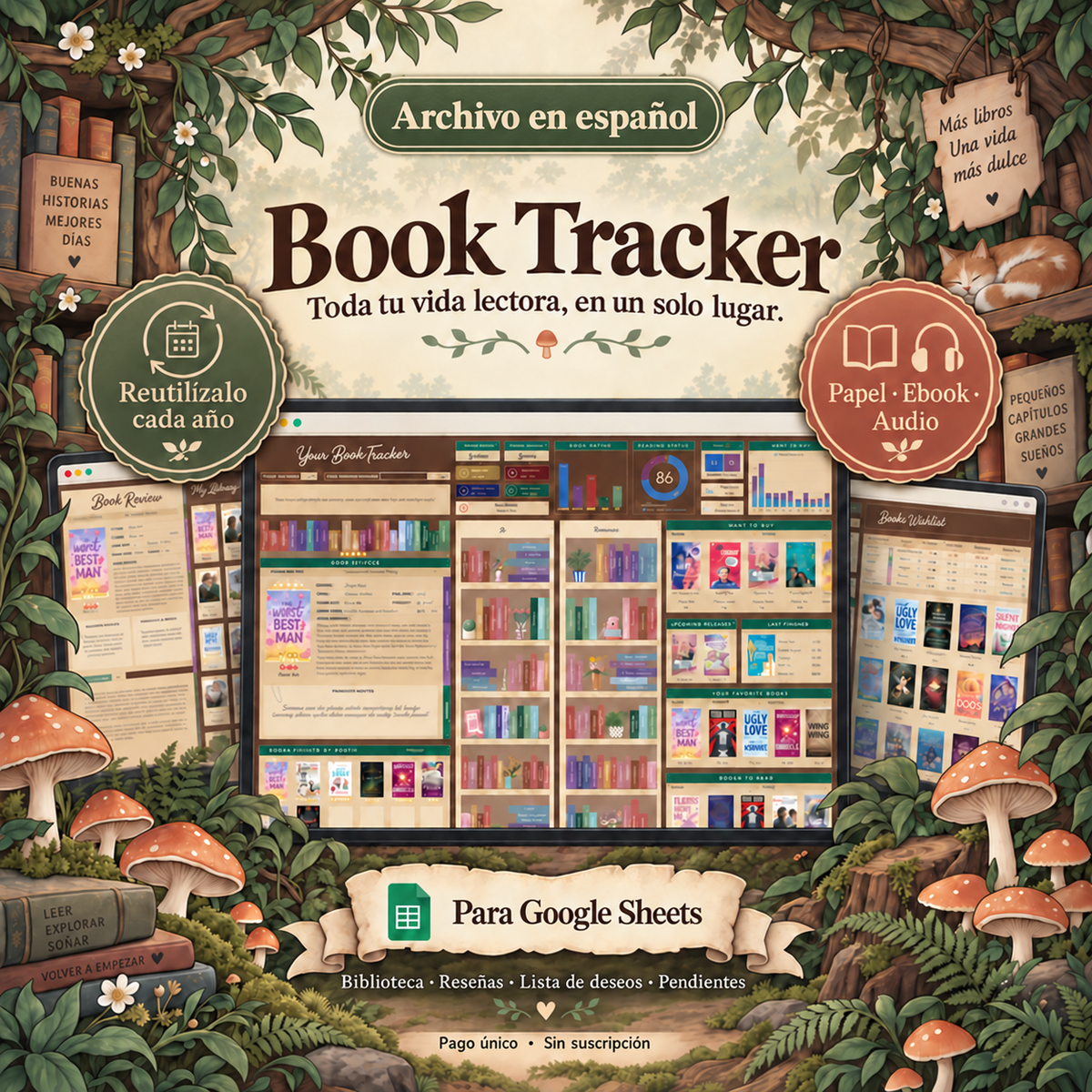 lang:es | Book Tracker para Google Sheets