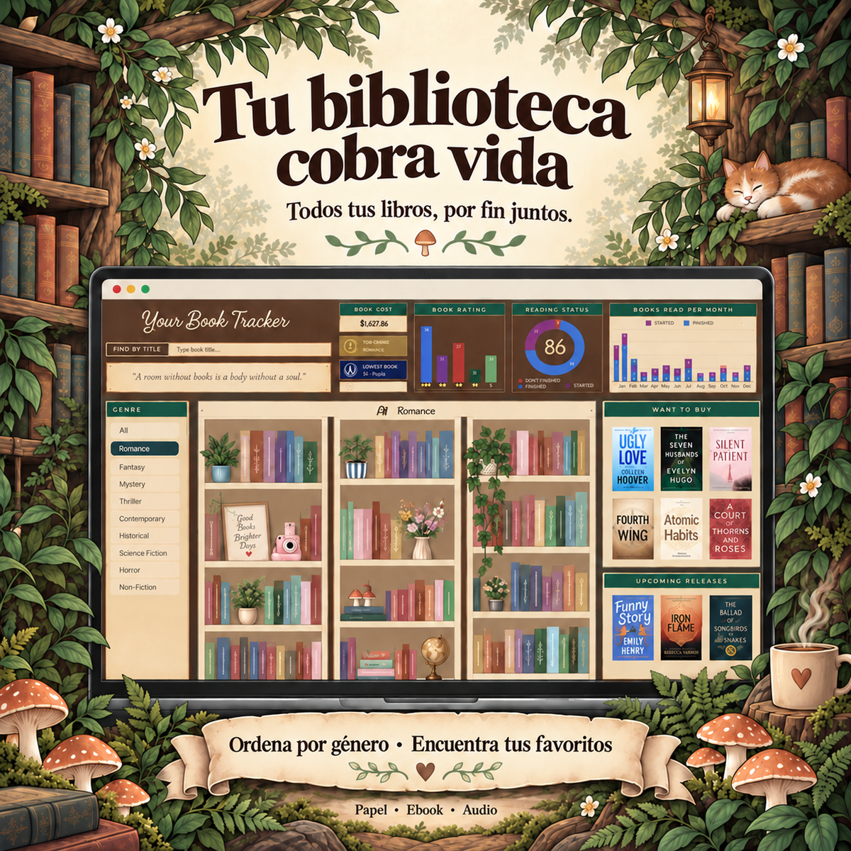 lang:es | Tu biblioteca cobra vida
