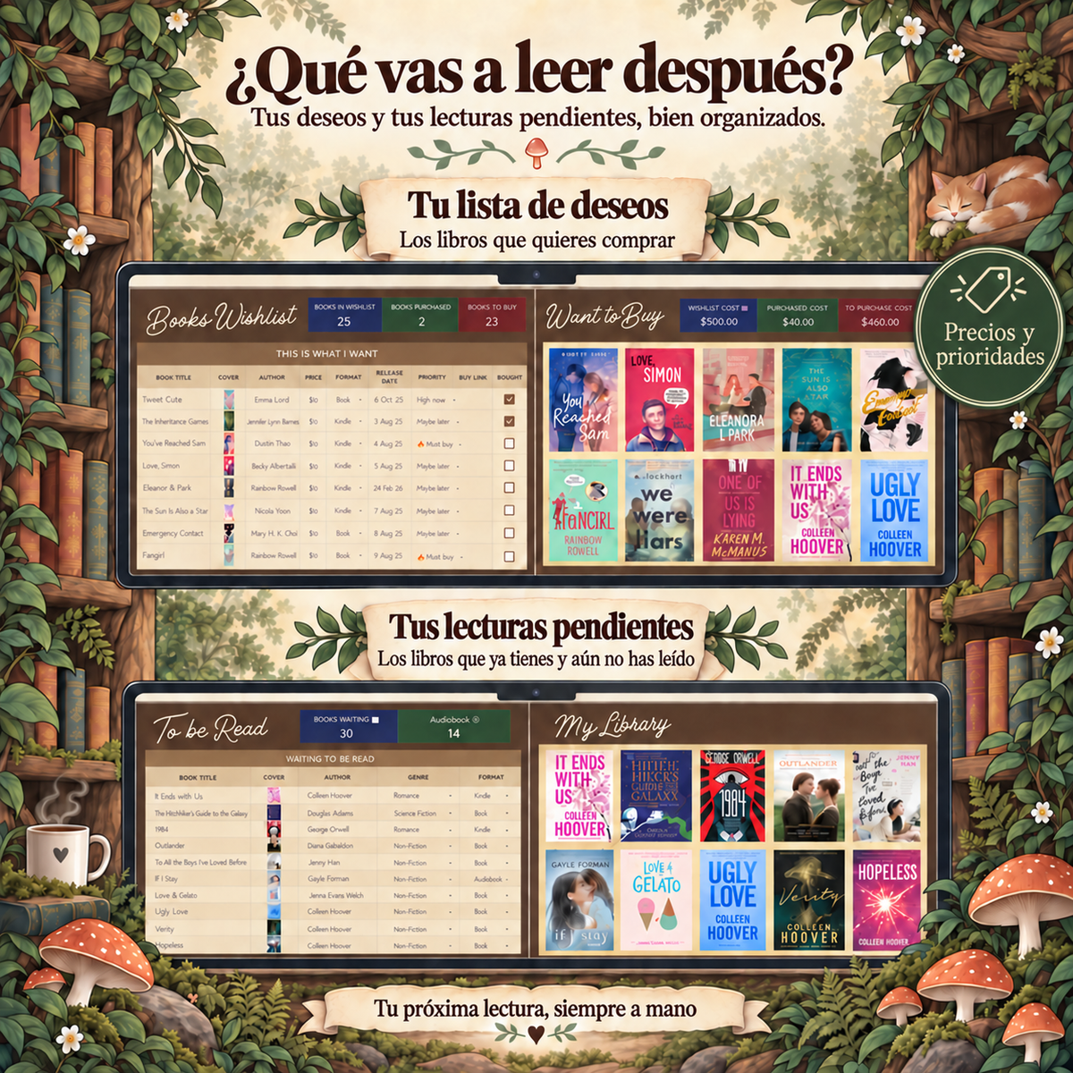 lang:es | Tu lista de deseos y tus lecturas pendientes