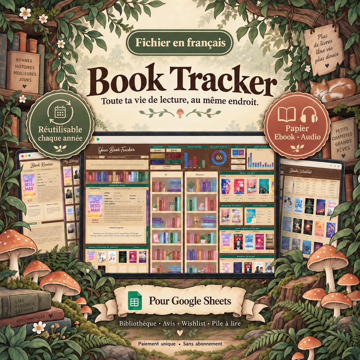 lang:fr | Book Tracker pour Google Sheets