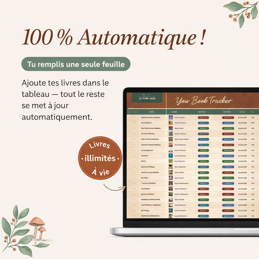 100% automatique — tu remplis une seule feuille
