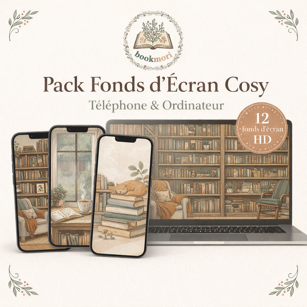 Pack Fonds d'Écran Cosy Bookmori
