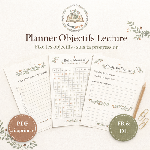 Reading Goals Planner by Bookmori — printable PDF