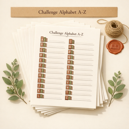Challenge Alphabet A-Z Bookmori