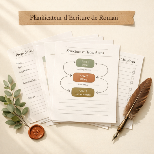 Planificateur d'écriture de roman Bookmori