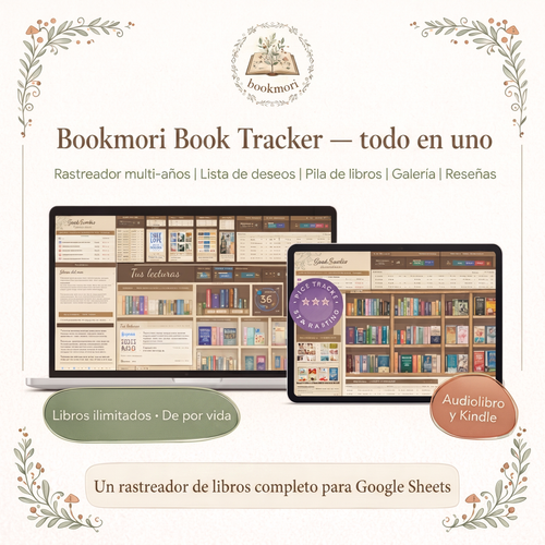 Bookmori Book Tracker — todo en uno