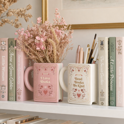 Mug Livre BookMori — vase et pot à crayons